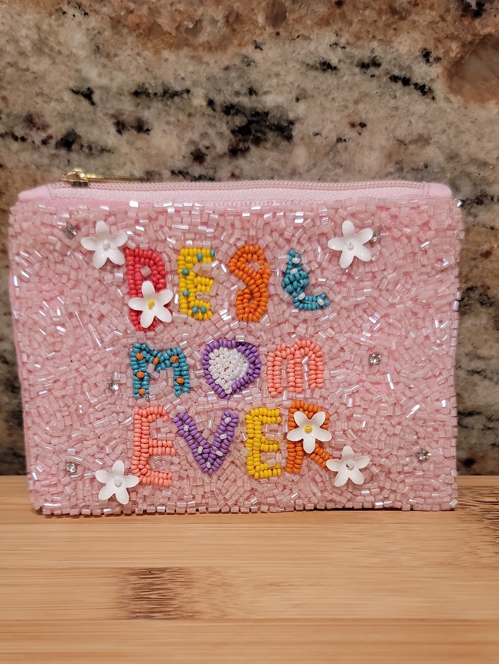 Best Mom Ever Beaded coin purse